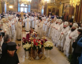 Патриарх Кирилл отпевает архимандрита Кирилла (Павлова)