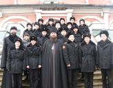 Кадеты МсККК им. М.А. Шолохова поклонились святыням Донского монастыря