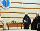 Папа римский встретился с делегацией РПЦ в Казахстане