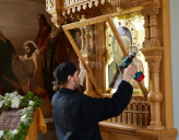 На Валааме замироточила Казанская икона Божьей Матери 