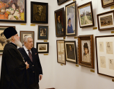 Патриарх Московский и всея Руси Кирилл посетил галерею И.Глазунова.