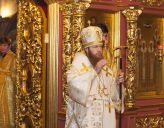 Епископ Воскресенский Савва совершил Божественную литургию