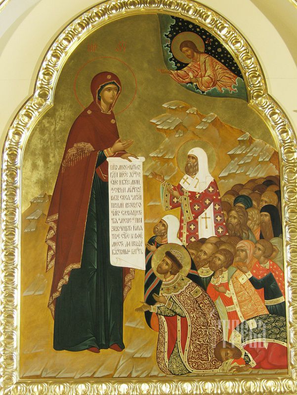 Боголюбивая икона Божией Матери из иконостаса Боголюбского собора